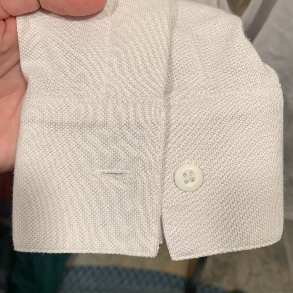 Fabletics Men’s White Collared Button Down Shirt … - image 5